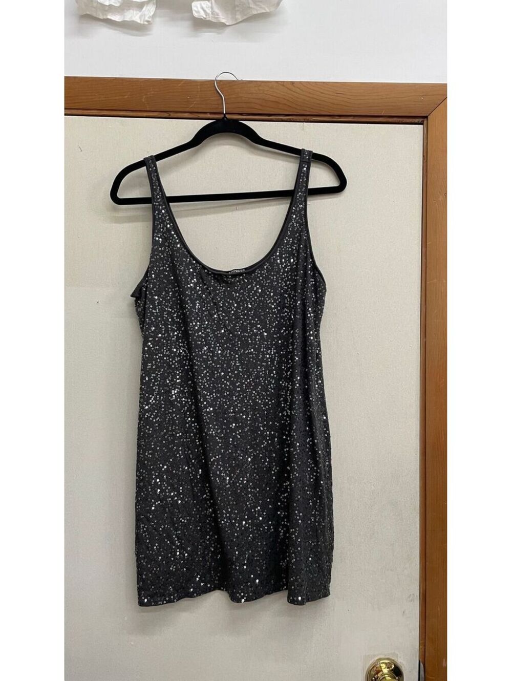 Express sequins express top size L - 19.5-24” ptp